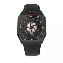 Load image into Gallery viewer, Reign Asher Automatic Sapphire Crystal Leather-Band Watch - Black - REIRN5102
