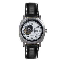 Load image into Gallery viewer, Reign Impaler Semi-Skeleton Leather-Band Watch - Black - REIRN6101
