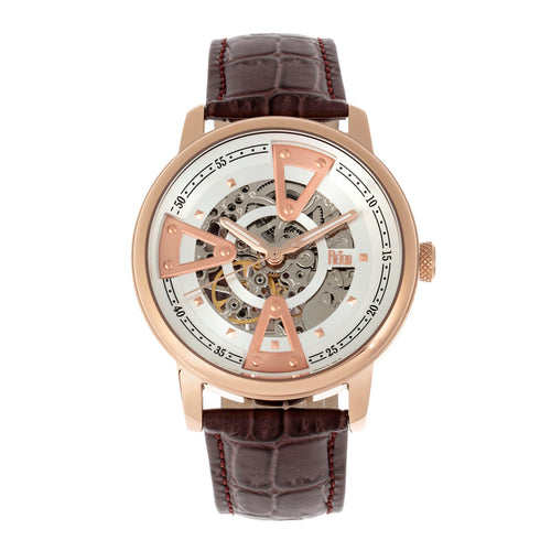 Reign Belfour Automatic Skeleton Leather-Band Watch - REIRN3604