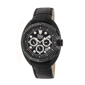 Reign Ronan Automatic Leather-Band Watch w/Day/Date - Black - REIRN3405