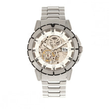 Load image into Gallery viewer, Reign Philippe Automatic Skeleton Bracelet Watch - Silver/White - REIRN4601
