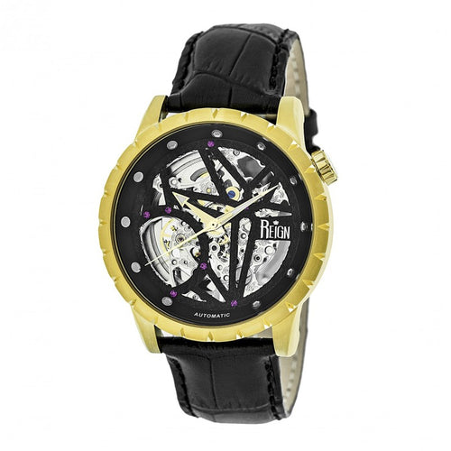 Reign Xavier Automatic Skeleton Leather-Band Watch - REIRN3904
