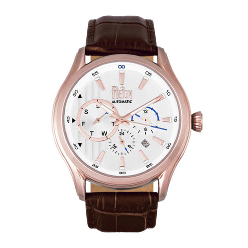 Reign Gustaf Automatic Leather-Band Watch - REIRN1504