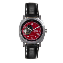 Load image into Gallery viewer, Reign Impaler Semi-Skeleton Leather-Band Watch - Red/Black - REIRN6104
