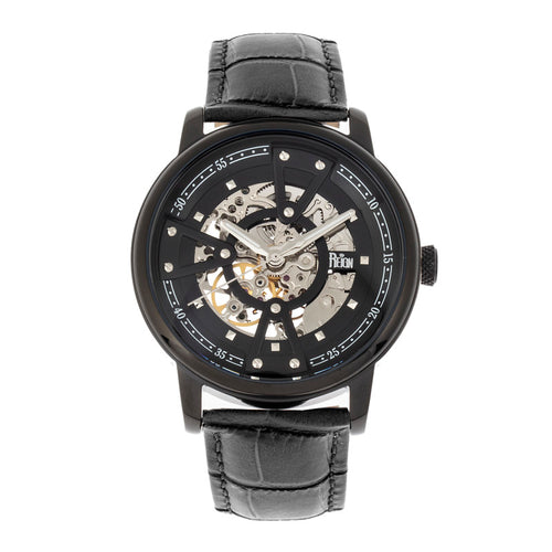 Reign Belfour Automatic Skeleton Leather-Band Watch - REIRN3606