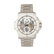 Load image into Gallery viewer, Reign Commodus Automatic Skeleton Bracelet Watch - Silver - REIRN4006
