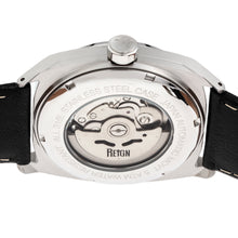 Load image into Gallery viewer, Reign Astro Semi-Skeleton Leather-Band Watch - Silver/Black - REIRN5501

