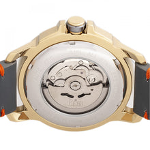 Load image into Gallery viewer, Reign Monarch Automatic Domed Leather-Band Watch - Gold/Grey - REIRN5202

