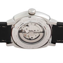 Load image into Gallery viewer, Reign Napoleon Automatic Semi-Skeleton Leather-Band Watch - Silver/Black - REIRN5801
