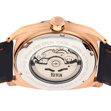 Load image into Gallery viewer, Reign Astro Semi-Skeleton Leather-Band Watch - Rose Gold/Navy - REIRN5504
