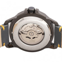 Load image into Gallery viewer, Reign Monarch Automatic Domed Leather-Band Watch - Gunmetal/Grey - REIRN5205
