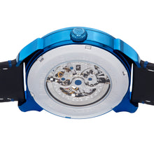 Load image into Gallery viewer, Reign Weston Automatic Skeletonized Leather-Band Watch- Blue/Blue - REIRN6806
