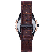 Load image into Gallery viewer, Reign Solstice Automatic Skeletonized Leather-Band Watch - Brown / Gold - REIRN6903

