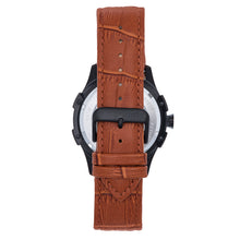 Load image into Gallery viewer, Reign Solstice Automatic Skeletonized Leather-Band Watch - Brown / Green- REIRN6904
